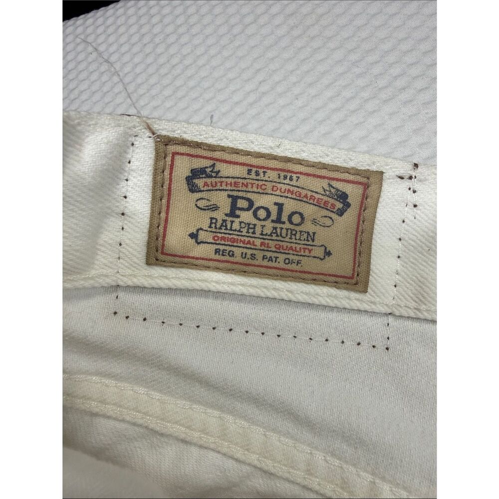 NWT Polo Ralph Lauren White Denim Raw-Hem Crosby Shorts Size 29 - Picture 3 of 11